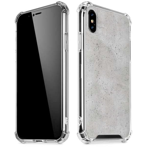 Light Grey Concrete iPhone XS Max Clear Case